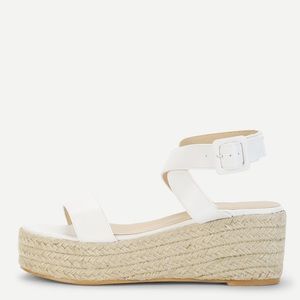 White espadrille sandals
